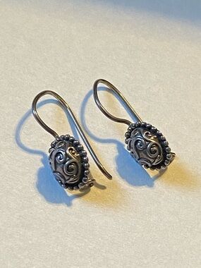 Vintage 925 Sterling Dangle Pierced Earrings